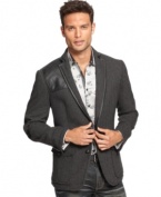 Dress to impress with this INC International Concepts blazer, with dapper details and a slim modern fit.