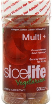 Hero Nutritional Products- Slice of Life Multi Vitamin with Vegetarian, 60 Gummy Slices