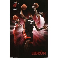 Heat - Lebron James Poster Poster Print, 22x34