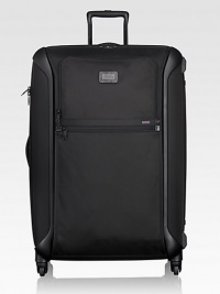 Significantly lighter than traditional wheeled cases, the exterior features convenient zip pockets and the interior includes accessory pockets, tie-down straps and a removable garment sleeve.Zip closureExterior zip compartmentsInterior zip, mesh compartmentsTop carry handleProtective feetBallistic nylon32W x 21H x 13DImported