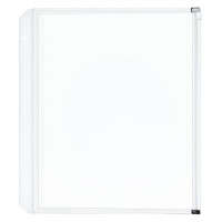 Cardinal Zippered Binder Pockets, 8.5 x 11 Inches, Clear, 3 per Pack (14201)