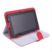 HDE® Tablet Case 7 Inch Universal Folio Leather Flip Cover- Red