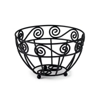 Spectrum 84610 Scroll Fruit Bowl Mini, Black