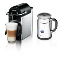 Nespresso Pixie Espresso Maker With Aeroccino Plus Milk Frother, Aluminum