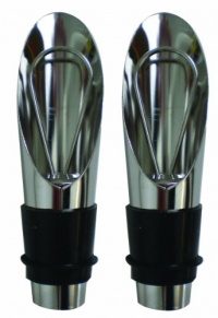 Global Decor Set of Wine Pourers, Set of 2