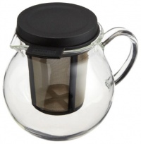 Rishi Tea Glass Pitcher (13.5-Ounce) with Infuser Basket