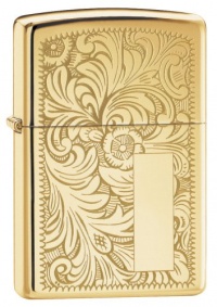 Zippo Lighter High Polish Brass Venetian