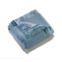 Elegant Baby Plush Microfiber Blankie - Pastel Blue