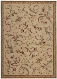 Area Rug 5x7 Rectangle European Beige Color - Nourison Ashton House Collection