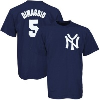 MLB New York Yankees Joe DiMaggio Cooperstown Name and Number T-Shirt, Large