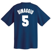 Joe DiMaggio New York Yankees Cooperstown Name and Number T-Shirt (Small)