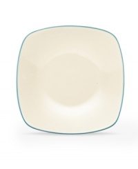 Make everyday meals a little more fun with Colorwave dinnerware from Noritake. Mix and match the square plates in turquoise and white with coupe and rim pieces for a tabletop that's endlessly stylish.