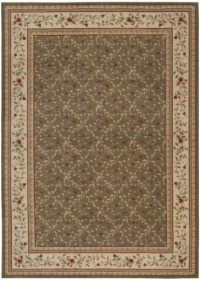 Area Rug 5x7 Rectangle European Olive Color - Nourison Ashton House Collection