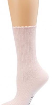 HUE Women's Scalloped Pointelle Sock