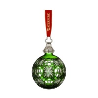 Waterford 2012 Annual Emerald Cased Ball Ornament