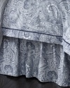 Lauren by Ralph Lauren Lauren Suite Navy & White Paisley CAL. KING Bedskirt