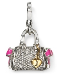 Bag is totally it! This Juicy Couture charm is serious arm candy, cast in plated metal with signature Daydreamer details.