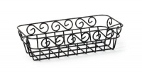 Spectrum 39110 Scroll Bread Basket, Black