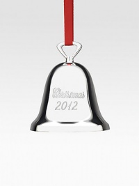 A collectible favorite, the annual Christmas bell in gleaming silverplate is engraved with the phrase Christmas 2012.Lustrous finishSilverplate3HElegantly packaged for gift-giving and storageMade in USA