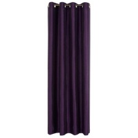 Stylemaster Tribeca 56 by 95-Inch Faux Silk Grommet Panel, Amethyst