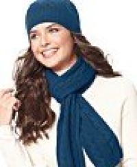 Charter Club Scarf, Cashmere Cable Knit Scarf - Iris