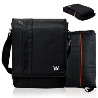 CaseCrown Vertical Mobile Messenger Bag (Black) for iPad 4th Generation with Retina Display, iPad 3 & iPad 2