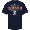 MLB Mens Detroit Tigers Charge The Mound Athletic Navy Short Sleeve Basic Tee By Majestic