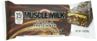 CytoSport Muscle Milk Snack Protein Bar, Chocolate Peanut Caramel, 45 g., pack of 12