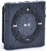 Waterfi 100% Waterproof iPod Shuffle with Dual Layer Waterproof/Shockproof Protection (Slate)