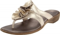 Clarks Women's Dusk Azore Sandal,Gold Leather,5.5 M US