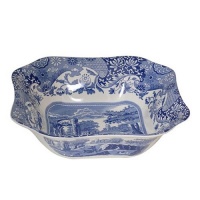 Spode Blue Italian Square Serving Bowl