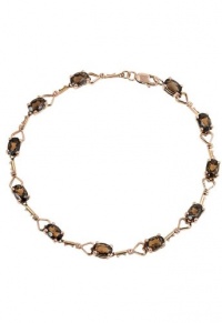 Effy Jewlery 14K Rose Gold Smokey Quartz Bracelet, 4.84 TCW