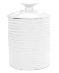 For everyday prep help, a simple canister can't be beat. This lovely and versatile canister from celebrated chef and food writer Sophie Conran is perfect for storing kitchen essentials like grains, flour, spices or even cookies.