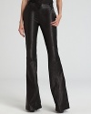 Flared for a fashion-forward finish, these Rachel Zoe lamb leather pants are sure to be your fall favorite.