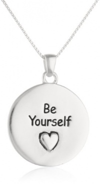 Sterling Silver Believe In Yourself and You Really Can Fly. You Can Do Anything Nothing Is Impossible and Be Yourself Reversible Bird Pendant Necklace , 18