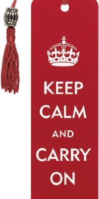 Keep Calm and Carry On Beaded Bookmark