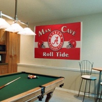 NCAA Alabama Crimson Tide Man Cave Flag with 4 Grommets (3 x 5-Feet)