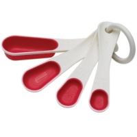 Chef'n SleekStor Nesting Spoons, Cherry Color