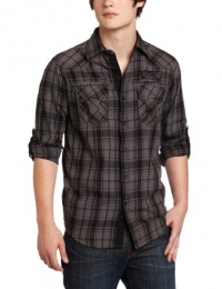 Modern Culture Men's Long Sleeve Woven Plaid Shirt