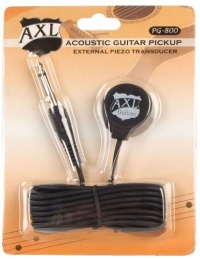 AXL Acoustic Guitar Transducer Pickup with 1/4 Jack and 9 Foot Cable