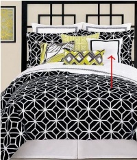 Trina Turk Bedding, Trellis Black 18 Square Black Border Decorative Pillow