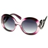 New Designer Inspired Oversized Womens Fashion Sunglasses w/ Baroque Swirl Arms