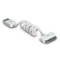 Ziotek ZT1311018 1-Feet Flexicord Usb Ipod Charge and Sync Cable, White