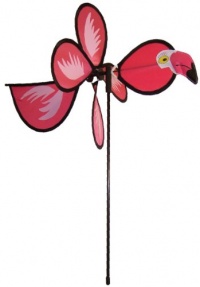 In the Breeze Flamingo Baby Bird Garden Spinner