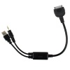 neXplug iPod Adapter Charge and Audio Cable with USB and 3.5mm for Select BMW and Mini Cooper Car Models - Control From Your Wheel