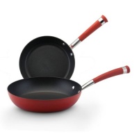 Circulon Contempo Red Dishwasher Safe Nonstick 8-Inch and 10-Inch Skillets Twin Pack