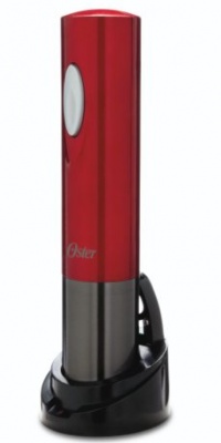 Oster FPSTBW8220 Electric Wine Opener, Metallic Red