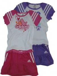 Adidas Girls 2-piece Shirt and Skort Set