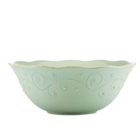 Lenox French Perle Serve Bowl, Ice Blue