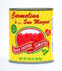 Carmelina 'e San Marzano Italian Chopped Tomatoes in Puree, 28-Ounce Cans (Pack of 12)